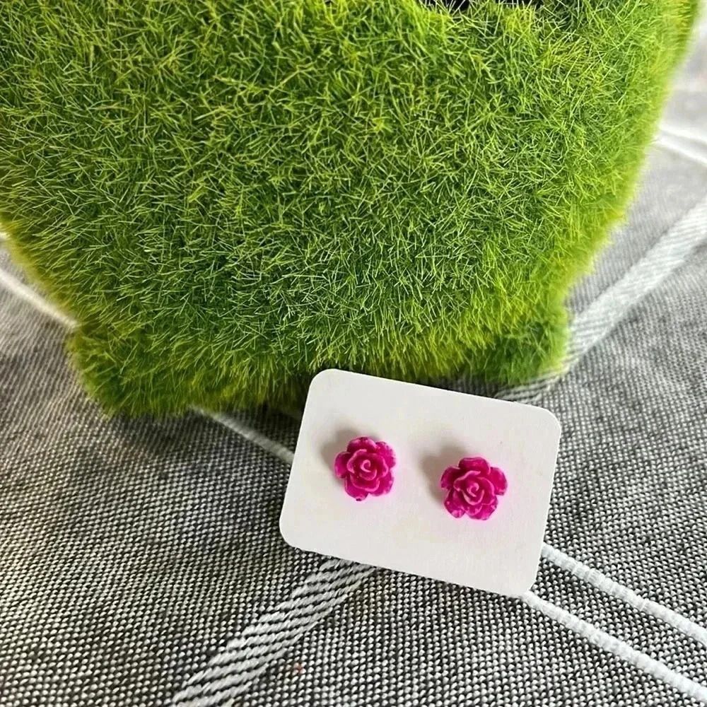 New handmade by  jax flower earrings